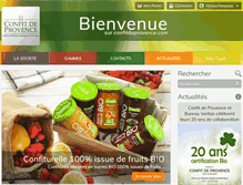 Tablet Screenshot of confitdeprovence.com